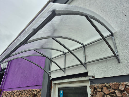 Door Canopy 1.7m x 1.18m 6mm Polycarbonate