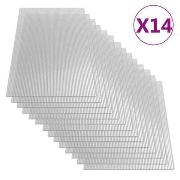 POLYCARBONATE GREENHOUSE SHEETS 4MM 60.5CM X 121CM 14PCS - Keane Gardens
