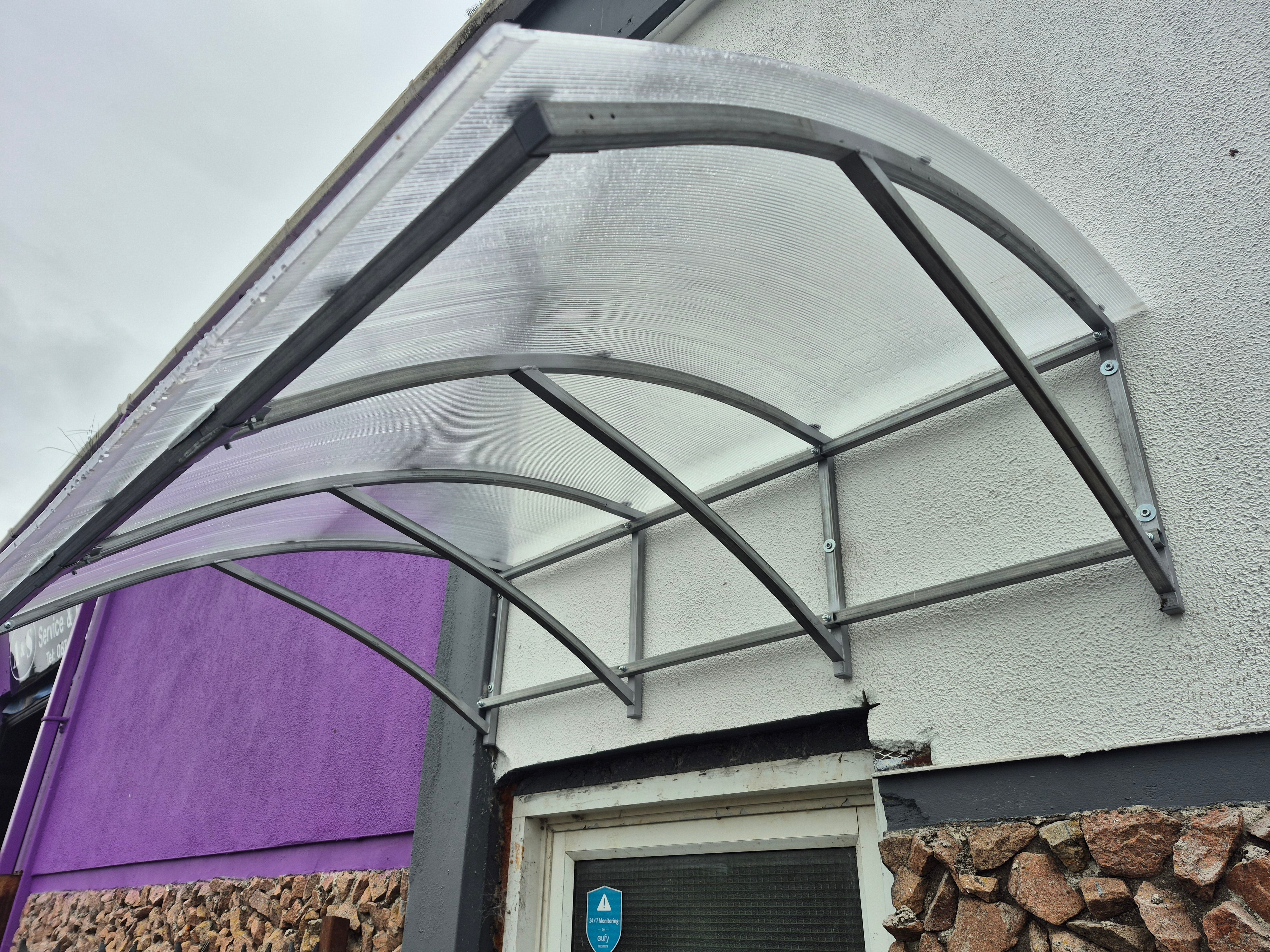 Door Canopy 1.7m x 1.18m 6mm Polycarbonate – Keane Gardens