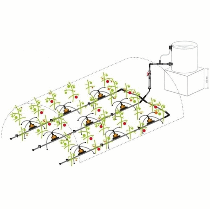 Drip Irrigation System 72 Plant + Rechargeable Automated Timer - Keane Gardens