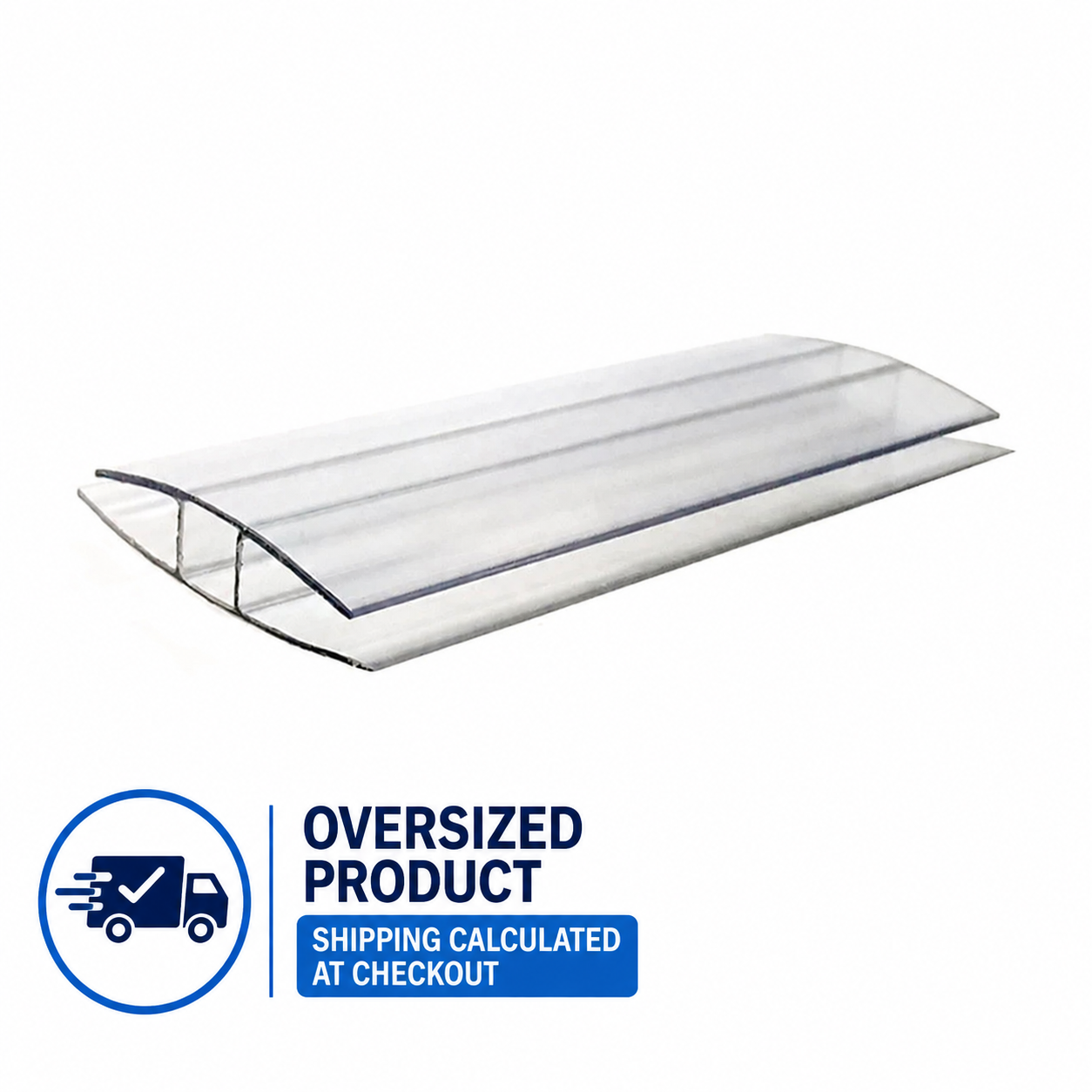 10mm Polycarbonate H Joining Profile – 6 Metres